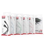 XO-kabel NB212 USB – microUSB 1,0 m 2,1A vit