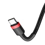 Baseus sladd Cafule PD USB-C – USB-C 1,0 m röd-svart 60W