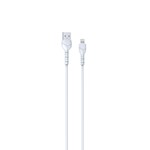 Devia kabel Kintone EC143 USB – Lightning 1,0 m 2,1A vit