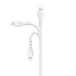 Devia kabel Kintone EC143 USB – Lightning 1,0 m 2,1A vit