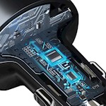 Baseus FM-sändare Enjoy Bluetooth MP3-bilopladdare svart