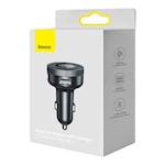 Baseus FM-sändare Enjoy Bluetooth MP3-bilopladdare svart