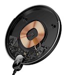 Baseus trådlös laddare Digital LED 2 15W svart