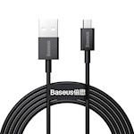 Baseus-kabel Superior USB – microUSB 2,0 m 2,0A svart