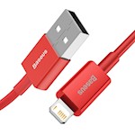 Baseus-kabel Superior USB – Lightning 1,0 m 2,4A röd