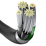 Baseus-kabel Superior USB – Lightning 1,0 m 2,4A svart