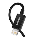 Baseus-kabel Superior USB – Lightning 1,0 m 2,4A svart