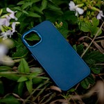 Satinfodral till Samsung Galaxy S24 mörkblå