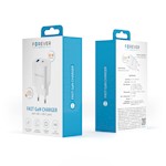 För evigt TC-05-33AC GaN PD QC-laddare 1x USB-C 1x USB 33W vit