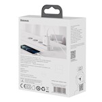 Baseus väggladdare Kompakt PD 20W 1x USB-C 1x USB vit