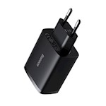 Baseus väggladdare Kompakt 3 x USB svart 17W