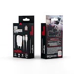Maxlife MXTC-01 laddare 1x USB 1A vit + microUSB-kabel