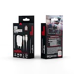 Maxlife MXTC-01 laddare 1x USB 2,1A vit + microUSB-kabel
