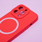 Silikonfodral för iPhone 16 6,1" i rött