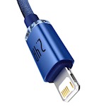 Baseus kabel Crystal Shine USB – Lightning 1,2 m 2,4A blå