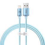 Baseus kabel Crystal Shine USB – Lightning 1,2 m 2,4A himmelsblå
