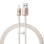 Baseus kabel Crystal Shine USB – Lightning 1,2 m 2,4A rosa