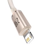 Baseus kabel Crystal Shine USB – Lightning 1,2 m 2,4A rosa