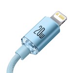 Baseus sladd Crystal Shine USB-C – Lightning 1,2 m 20W himmelsblå