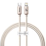 Baseus kabel Crystal Shine USB-C – Lightning 1,2 m 20W rosa