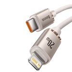 Baseus kabel Crystal Shine USB-C – Lightning 1,2 m 20W rosa