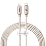 Baseus kabel Crystal Shine USB-C – Lightning 2,0 m 20W rosa