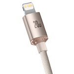 Baseus kabel Crystal Shine USB-C – Lightning 2,0 m 20W rosa
