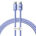 Baseus sladd Crystal Shine USB-C – USB-C 1,2 m 100W lila