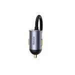 Baseus bilopladdare Share Together 2in1 PD 120W 2x USB 2x USB-C grå
