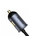 Baseus bilopladdare Share Together 2in1 PD 120W 2x USB 2x USB-C grå