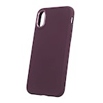 Satinfodral för iPhone X / XS vinröd