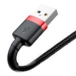 Baseus sladd Cafule USB – Lightning 1,0 m 2,4A röd-svart