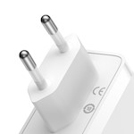 Baseus väggladdare GaN5 Pro PD 140W 2x USB-C 1x USB vit + USB-C – USB-C 240W-kabel