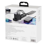 Baseus väggladdare GaN2 Pro PD 100W 2x USB-C 2x USB svart
