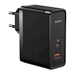 Baseus väggladdare GaN5 Pro PD 100W 1x USB-C 1x USB svart + USB-C – USB-C