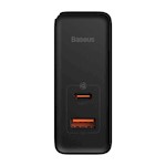 Baseus väggladdare GaN5 Pro PD 100W 1x USB-C 1x USB svart + USB-C – USB-C