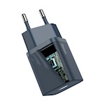 Baseus väggladdare Super Si PD 20W 1x USB-C blå + USB-C – Lightning-kabel
