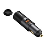 Baseus bilopladdare Share Together PD 120W 1x USB 1x USB-C grå med tändarsuttag