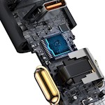 Baseus bilopladdare Share Together PD 120W 1x USB 1x USB-C grå med tändarsuttag