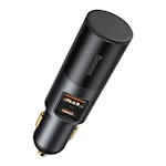 Baseus bilopladdare Share Together PD 120W 1x USB 1x USB-C grå med tändarsuttag
