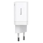 Baseus väggladdare Super Si PD 30W 1x USB-C 1x USB vit