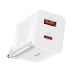 Baseus väggladdare Super Si PD 30W 1x USB-C 1x USB vit