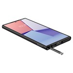 Spigen Liquid Air-fodral för Samsung Galaxy S23 Ultra i matt svart