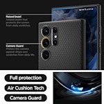 Spigen Liquid Air-fodral för Samsung Galaxy S23 Ultra i matt svart