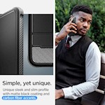 Spigen Rugged Armor fodral till Samsung Galaxy S23 matt svart