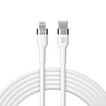 För alltid flexibel kabel USB-C – Lightning 2,0 m 20W vit
