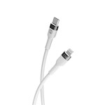 För alltid flexibel kabel USB-C – Lightning 2,0 m 20W vit