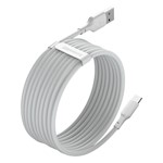 Baseus sladd Enkel Visdom USB – USB-C 1,5 m 5A vit 2 st