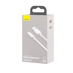 Baseus sladd Enkel Visdom USB – USB-C 1,5 m 5A vit 2 st