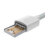 Baseus-kabel Simple Wisdom USB – Lightning 1,5 m 2,4A vit 2 st